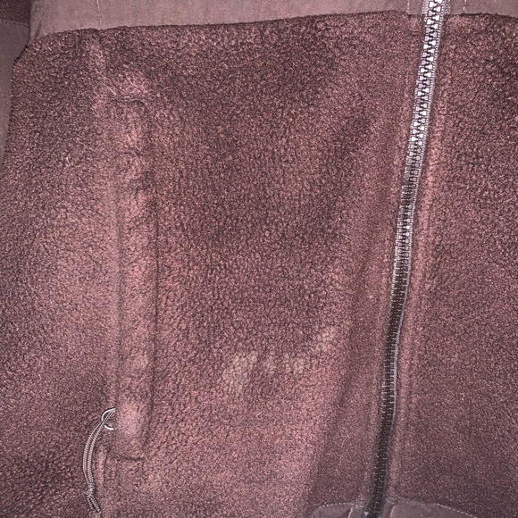 North Face Dark Brown Zipper Jacket - Picture 4 of 6